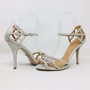 Badgley Mischka Kerrington Antique Silver Sandals